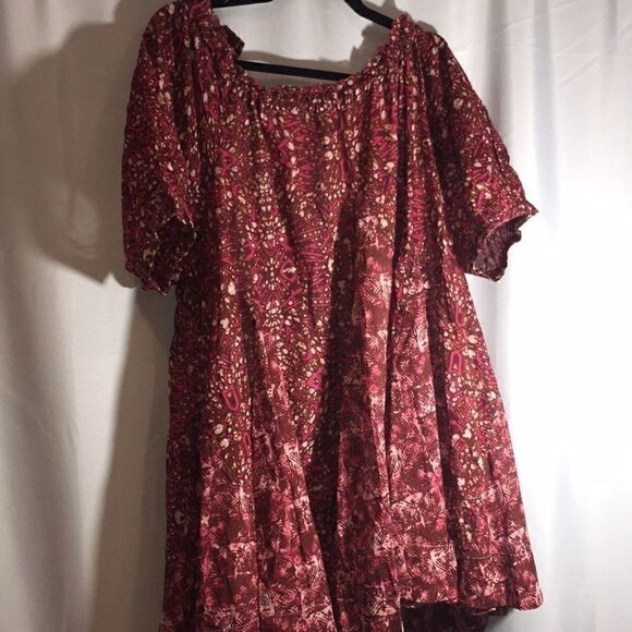 FREE PEOPLE JET SET MINI DRESS Fuchsia Combo - Picture 7 of 9